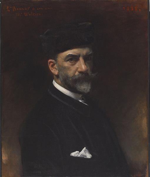 Self-portrait (dedicated to William Walters), 1885 - 里歐·博納