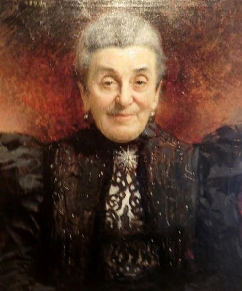 Portrait of an elderly lady, 1898 - Леон Бонна