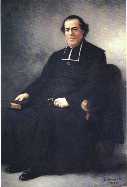French priest Pierre-Bienvenu Noailles, 1889 - Leon Bonnat