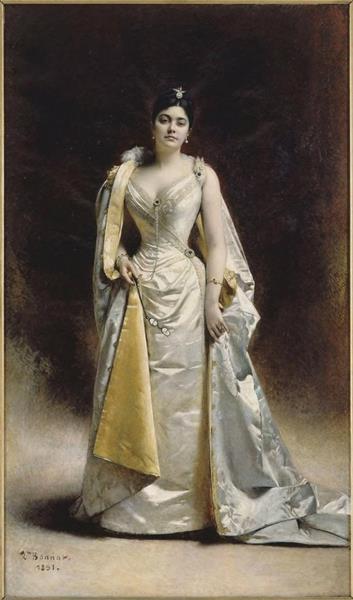 Portrait of Madame Albert Cahen d'Anvers, 1890 - 里歐·博納