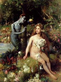 The temptation of Eve - Pierre Jean Van der Ouderaa