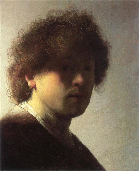 Self-portrait as a Young Man, c.1628 - 林布蘭