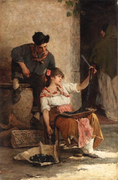 Courtship, c.1909 - Alessandro Zezzos