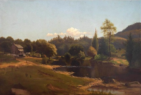 Farmscape - Albert Bierstadt