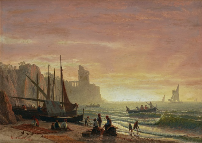 The Fishing Fleet, 1862 - Альберт Бирштадт