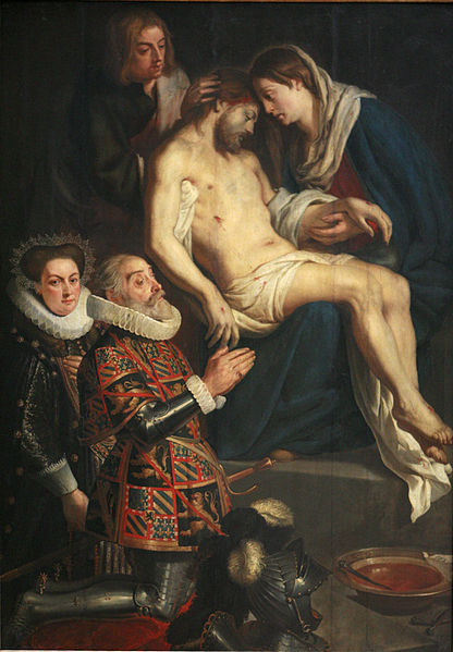 Pieta with portraits of Henry van Dondelberghe and wife - Gaspar de Crayer