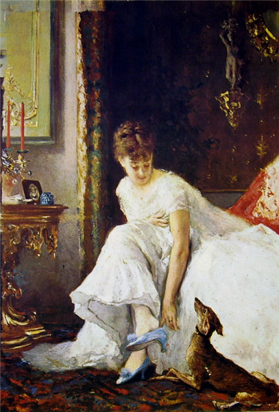 Lady in white, 1850 - Vito d'Ancona