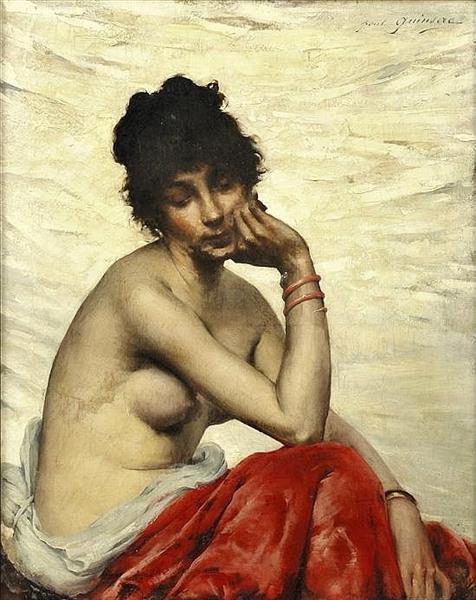 Spanish Nude, 1897 - Поль Франсуа Квинсак