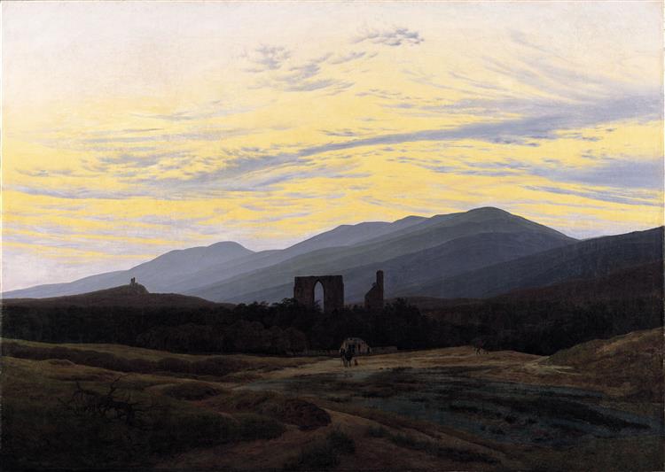 Ruin of Eldena in the Giant Mountains, c.1830 - c.1834 - Каспар Давид Фридрих