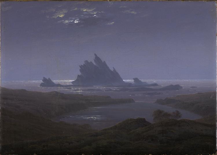 Rocky Reef on the Seashore, c.1825 - 弗里德里希