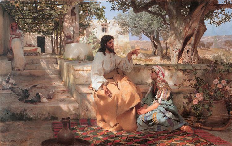 Christ in the House of Martha and Mary, 1886 - Генрих Семирадский