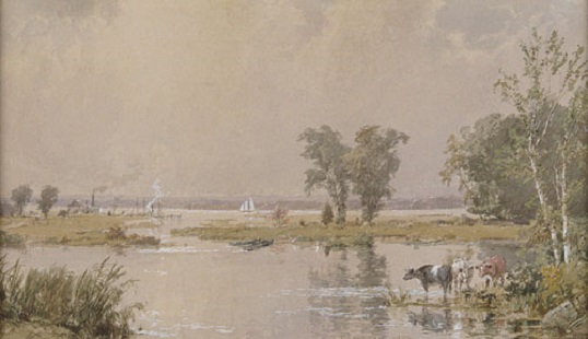 Hackensack Meadows, 1890 - Jasper Francis Cropsey