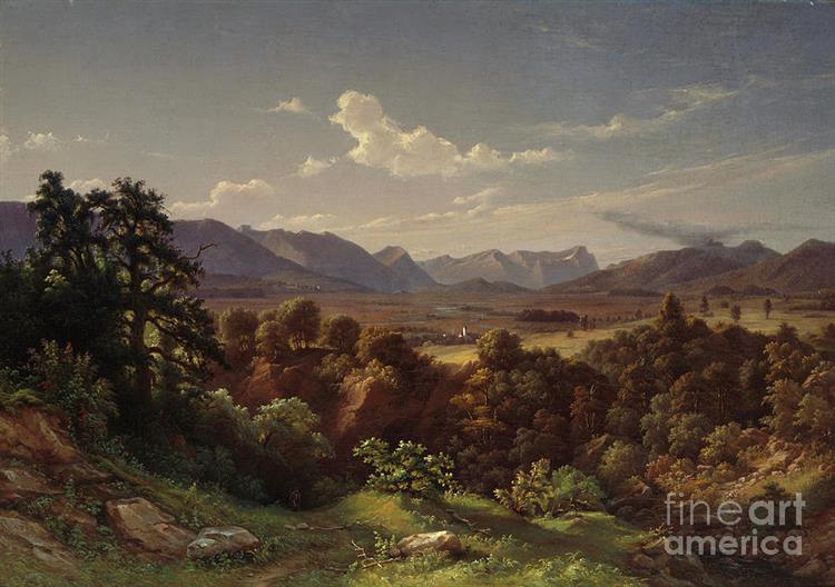 German landscape, 1850 - Knud Baade