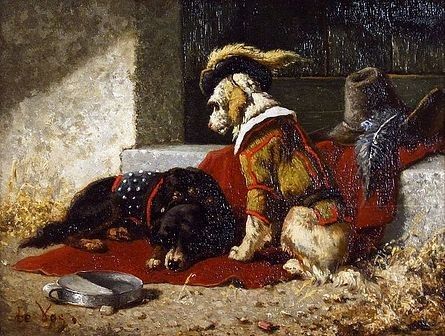 Dogs of the strolling player - Cornelis de Vos