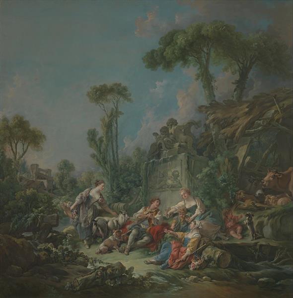 Shepherd's Idyll, 1768 - Франсуа Буше