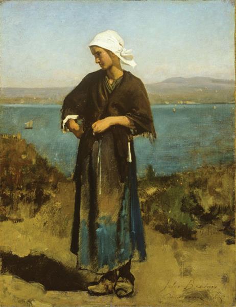 By the seaside, c.1856 - Жуль Бретон