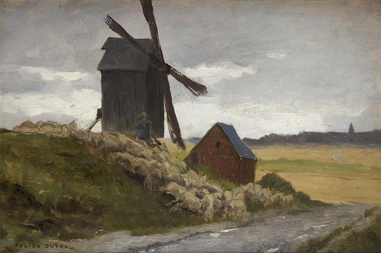 Windmill at Nauroy - Julien Dupré