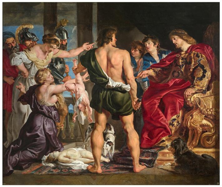 The judgment of Solomon, 1611 - 1614 - Питер Пауль Рубенс
