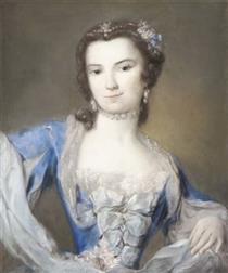 Portrait of Barbarina Campani - Rosalba Carriera