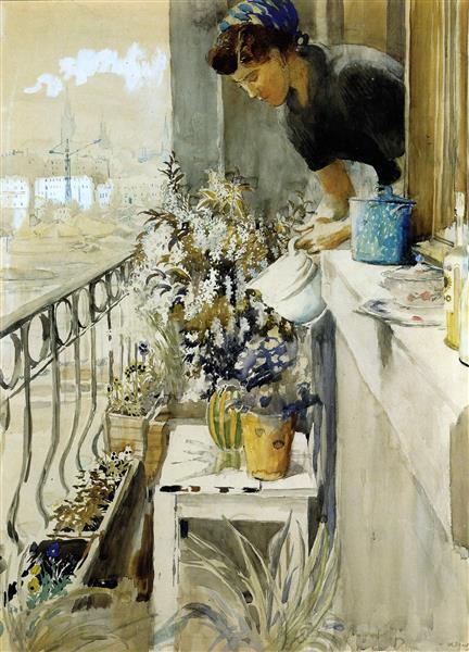 Балкон, 1957 - Юрий Пименов