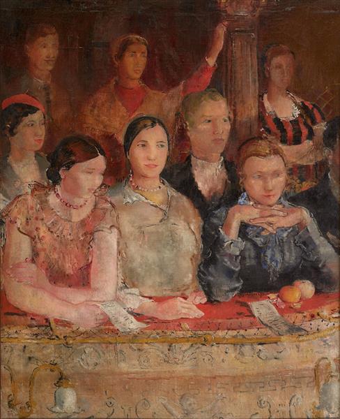 Работницы Уралмаша в ложе театра, 1934 - Youri Pimenov