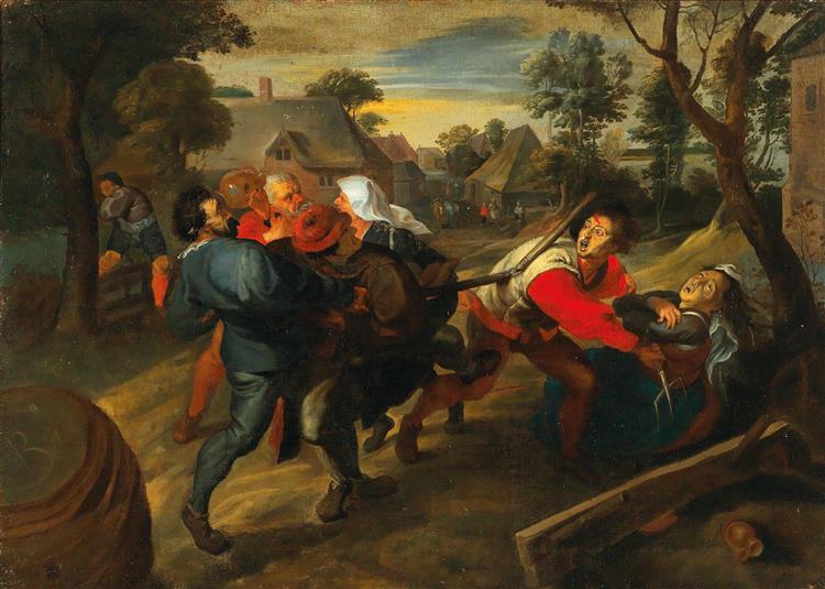 A village brawl - Jan Brueghel the Younger