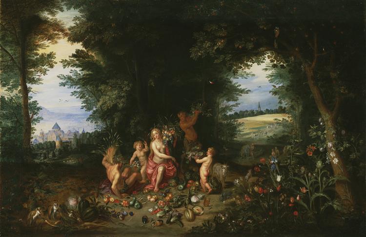 Landscape with Ceres (Allegory of Earth) - Jan Brueghel the Younger