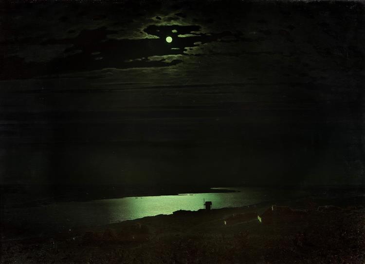 Clair de lune sur le Dniepr, 1880 - Arkhip Kouïndji