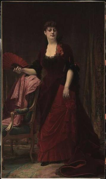 Portrait of Arabella Worsham (later Arabella Huntington), 1882 - 卡巴內爾