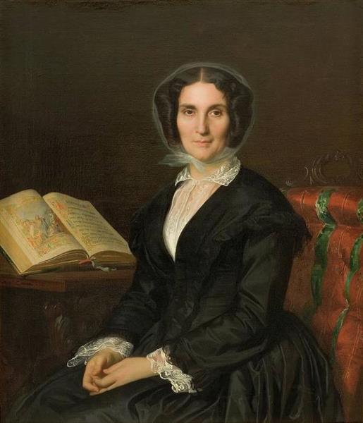 Madame Louise Mares, 1851 - Александр Кабанель