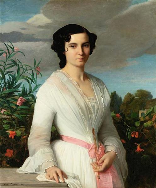 Portrait of Mademoiselle Louise Mares, 1851 - Alexandre Cabanel