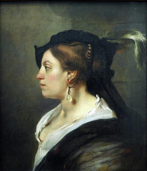 Portrait of a Lady in profile - Carel Fabritius