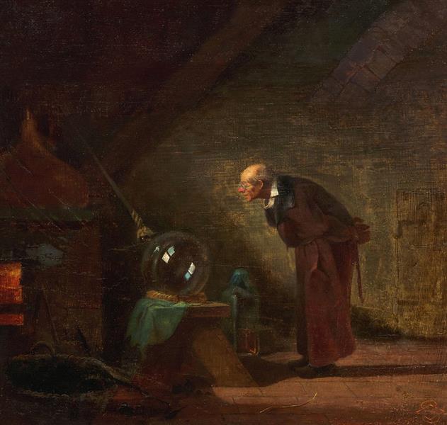 Der Alchimist, c.1860 - Carl Spitzweg