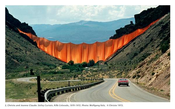 Valley Curtain (USA), 1972 - Christo and Jeanne-Claude