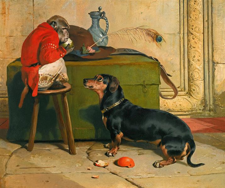 Ziva a Badger Dog Belonging to the Hereditary Prince of Saxe Coburg Gotha Edwin - Эдвин Генри Ландсир