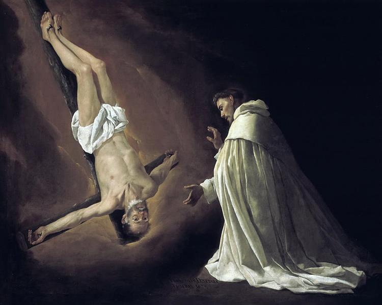 Apparition de saint Pierre à saint Pierre Nolasque, 1629 - Francisco de Zurbarán