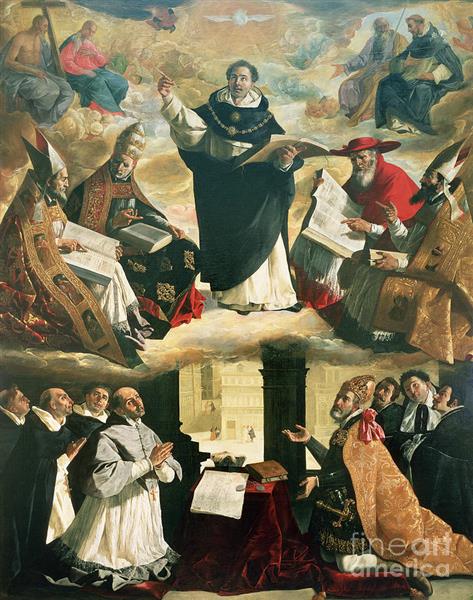 The Apotheosis of Saint Thomas Aquinas - 法蘭西斯科·德·祖巴蘭