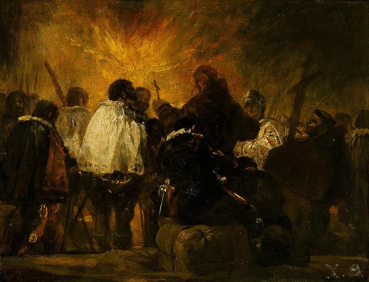 Night Scene from the Inquisition - Франсиско де Гойя