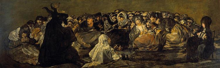 Witches' Sabbath / The Great He-Goat, 1821 - 1823 - Francisco Goya