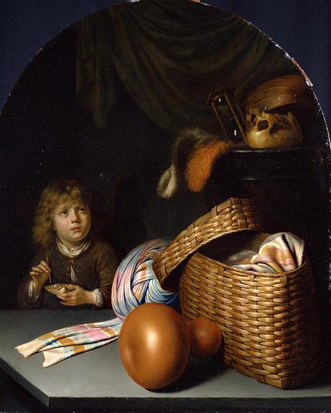 Still Life with a Boy Blowing Soap bubbles, 1635 - 1636 - Gerard Dou