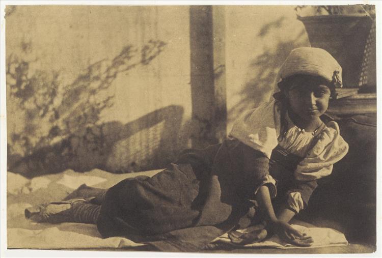 Carlotta Cortudino, a beggar girl, c.1852 - Giacomo Caneva