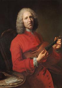 Jean-Philippe Rameau (1683-1764) with a Violin - Jacques Aved