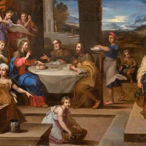 The meal at Emmaus - Jacques Stella