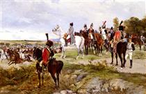 Napoleon Watching The Battle Of Friedland in 1807 - James Alexander Walker