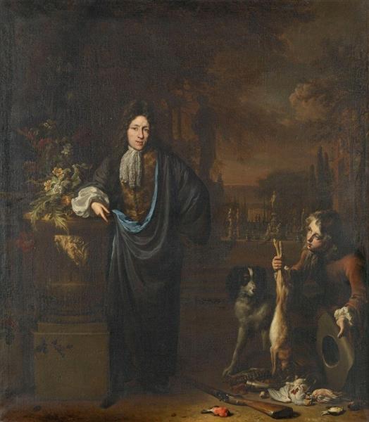 Portrait of Silvester van Tongeren (1680 - 1719) - Jan Weenix