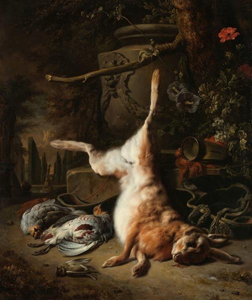 Still Life with a Hare and other Game, 1697 - Jan Weenix