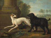 Missy and Luttine - Jean-Baptiste Oudry