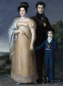 Portrait of the Family Benítez Bragaña - Rafael Tegeo