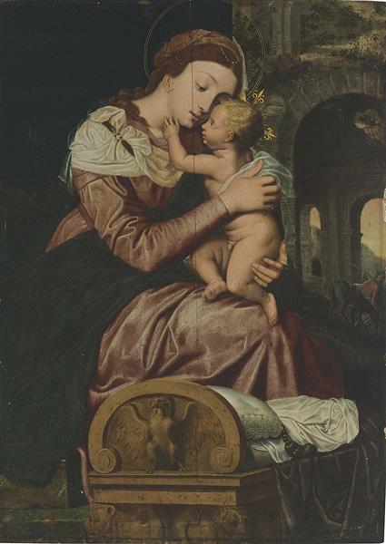 Mary with Child - Адам ван Ноорт