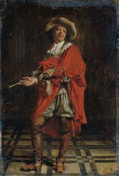 A Cavalier. Time of Louis XIV - Jean-Louis-Ernest Meissonier